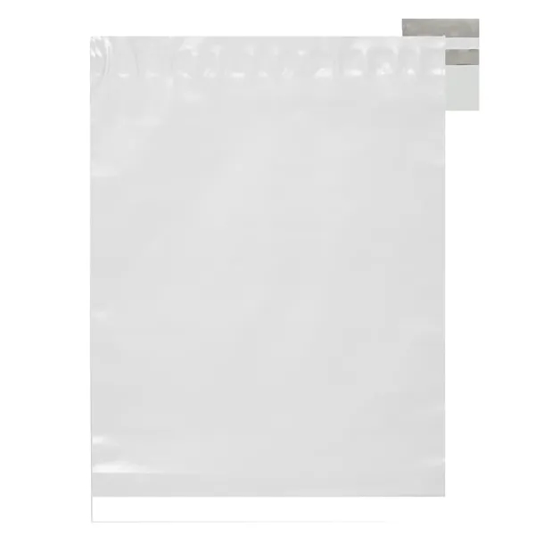 15" x 18" White poly mailer envelope with 2" peel and... from ASI 35290 American Ad Bag Co