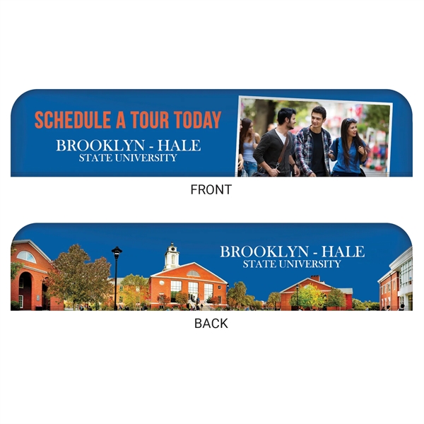 6' Table Top aluminum hardware small stretch polyester replacement banner... from ASI 80228 Quinn