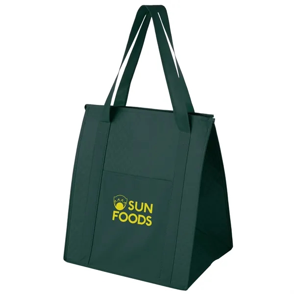 13" x 10" x 15" non-woven polypropylene insulated grocery tote with... from ASI 35290 American Ad Bag Co