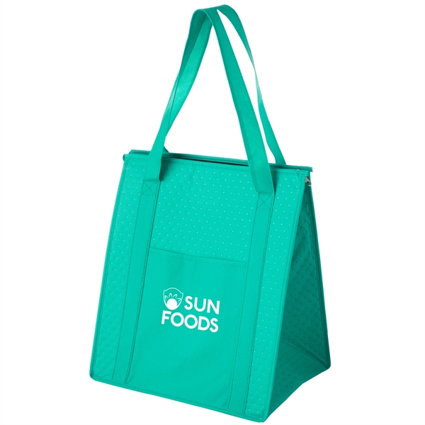 13" x 10" x 15" non-woven polypropylene insulated grocery tote with... from ASI 35290 American Ad Bag Co