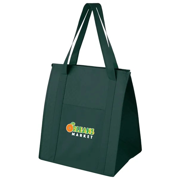 13" x 10" x 15" non-woven polypropylene insulated grocery tote with... from ASI 35290 American Ad Bag Co
