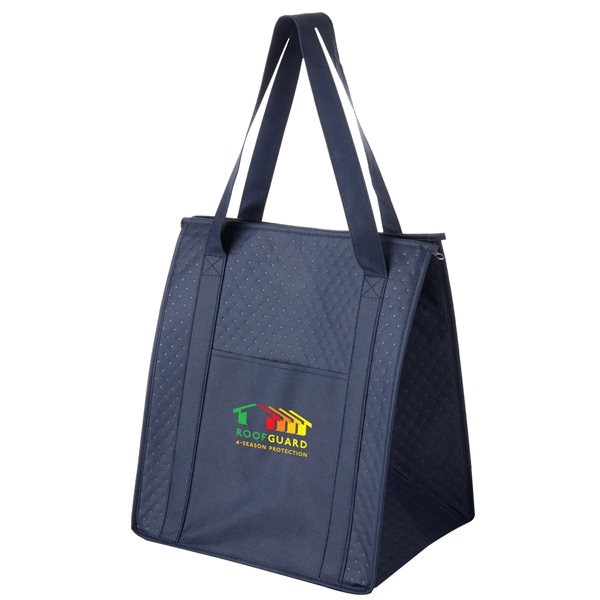 13" x 10" x 15" non-woven polypropylene insulated grocery tote with... from ASI 35290 American Ad Bag Co