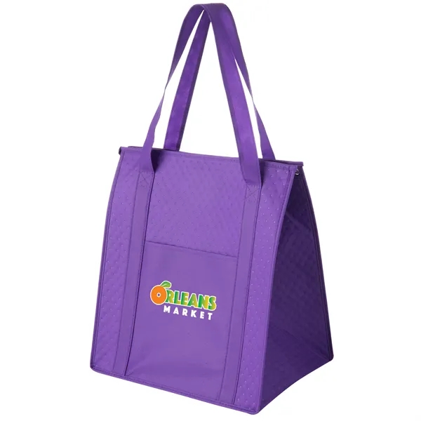 13" x 10" x 15" non-woven polypropylene insulated grocery tote with... from ASI 35290 American Ad Bag Co