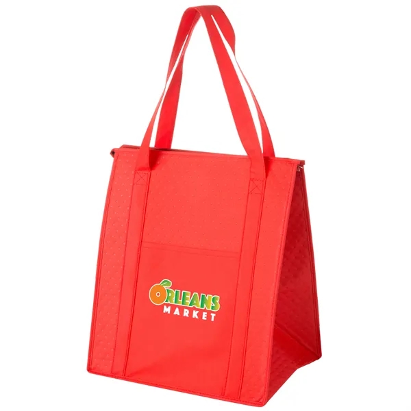 13" x 10" x 15" non-woven polypropylene insulated grocery tote with... from ASI 35290 American Ad Bag Co