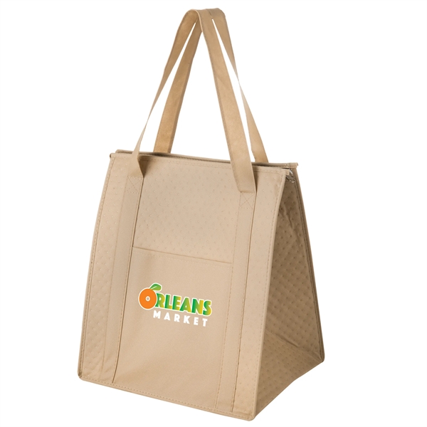 13" x 10" x 15" non-woven polypropylene insulated grocery tote with... from ASI 35290 American Ad Bag Co