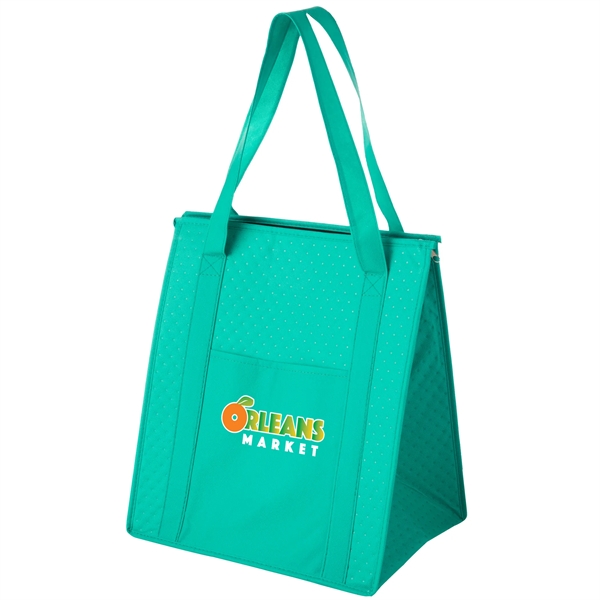 13" x 10" x 15" non-woven polypropylene insulated grocery tote with... from ASI 35290 American Ad Bag Co
