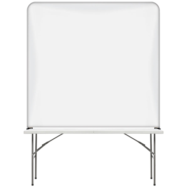 6' Table Top aluminum hardware large stretch polyester replacement banner... from ASI 80228 Quinn