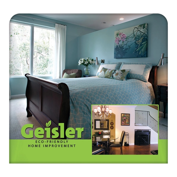 6' Table Top aluminum hardware large stretch polyester replacement banner... from ASI 80228 Quinn