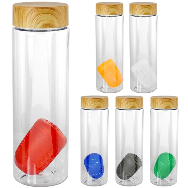 Bamboo Pattern 24 oz. Recycled Bottle With Floating Infuser... from ASI 30208 A P Specialties / AP Specialties