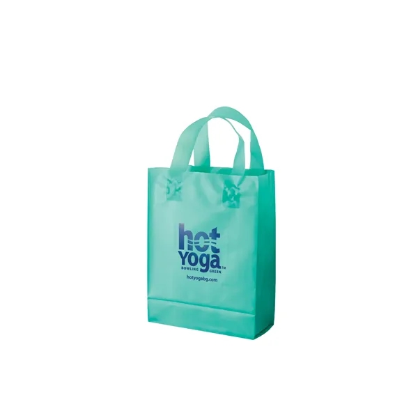 8" x 4" x 11" color-frosted HDPE plastic shopping bag with... from ASI 35290 American Ad Bag Co