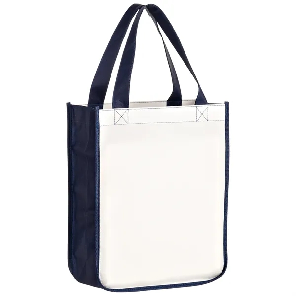 9" x 4" x 11" laminated OPP non-woven tote with dye... from ASI 35290 American Ad Bag Co