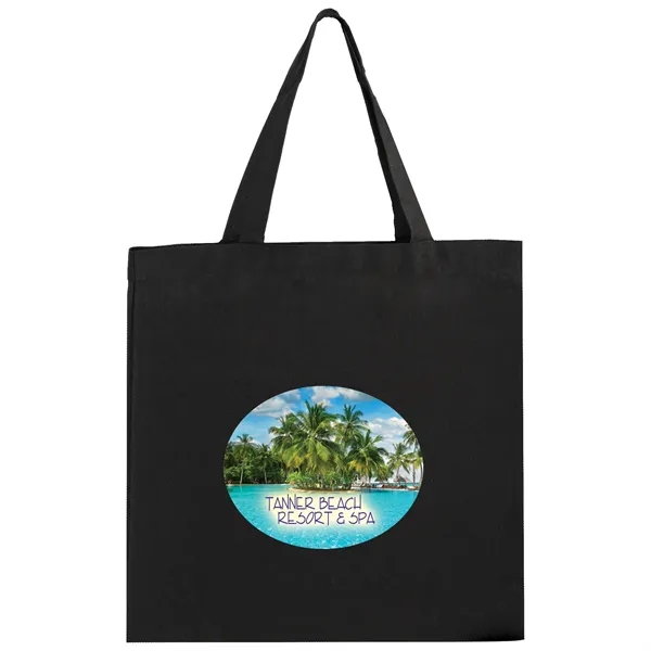 15" x 15" square 6-ounce cotton canvas tote bag with handles.... from ASI 35290 American Ad Bag Co