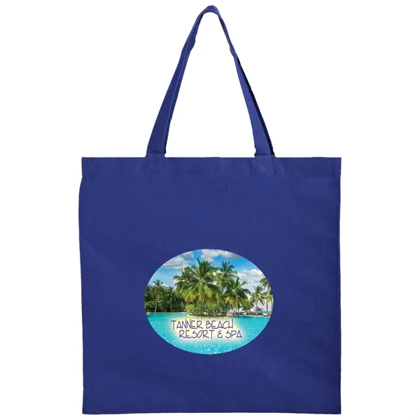 15" x 15" square 6-ounce cotton canvas tote bag with handles.... from ASI 35290 American Ad Bag Co