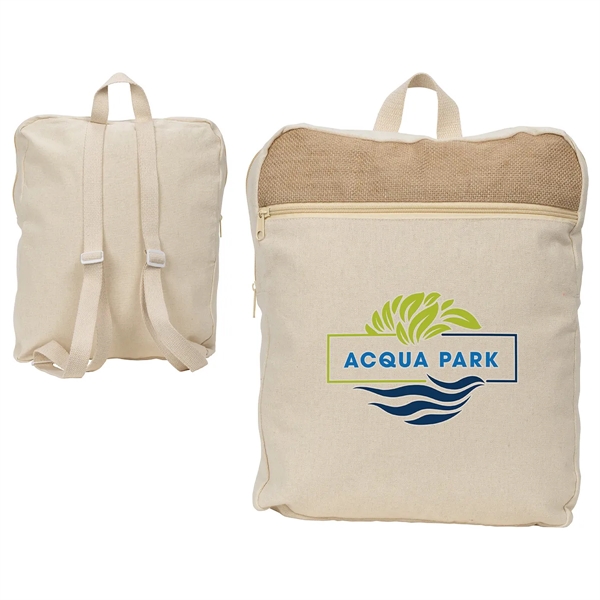 Jute & Recycled Cotton Backpack... from ASI 36730 Ariel Premium Supply Inc