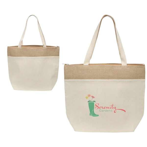Jute & Recycled Cotton Cooler Tote... from ASI 36730 Ariel Premium Supply Inc