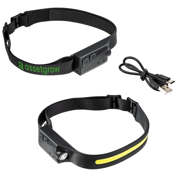 2-in-1 Rechargeable COB Lightbar & LED Headlamp with On/Off Sensor... from ASI 36730 Ariel Premium Supply Inc