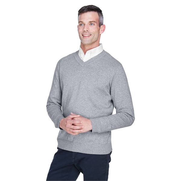 Devon & Jones men's V-neck sweater made from 100% airspun cotton.... from ASI 34063 alphabroder