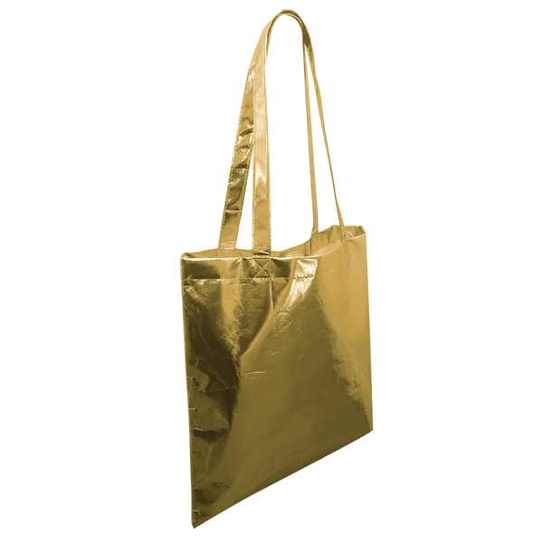 Liberty Bags Easy Print metallic tote bag with self-fabric handles.... from ASI 34063 alphabroder