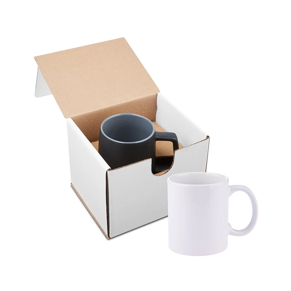 11-ounce ceramic mug with a C-shaped handle; kraft gift box included.... from ASI 79530 Prime Line