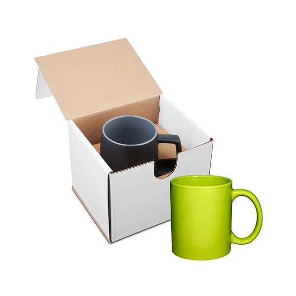 11-ounce ceramic mug with a C-shaped handle; kraft gift box included.... from ASI 79530 Prime Line