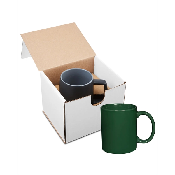 11-ounce ceramic mug with a C-shaped handle; kraft gift box included.... from ASI 79530 Prime Line