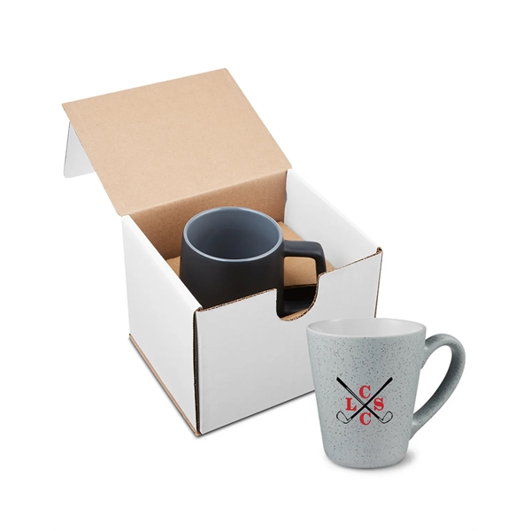 16-ounce mug with a glossy color interior and angular body; gift... from ASI 79530 Prime Line