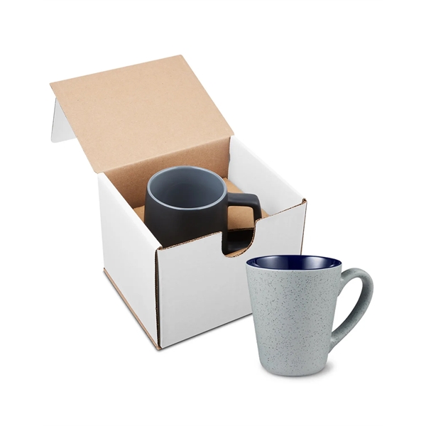 16-ounce mug with a glossy color interior and angular body; gift... from ASI 79530 Prime Line