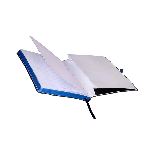 Faux leather cover journal with 96 ruled pages, elastic loop closure,... from ASI 79530 Prime Line