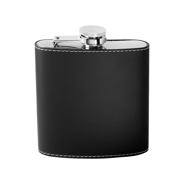 Flask made of stainless steel with leather-like PU wrap.... from ASI 79530 Prime Line