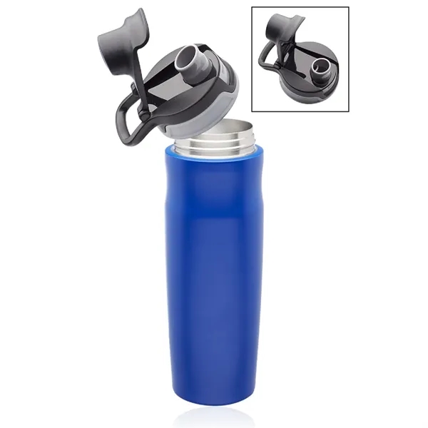 Stainless steel insulated water bottle with flip lid, 20 oz. plus... from ASI 37218 Athena Promo (tm)