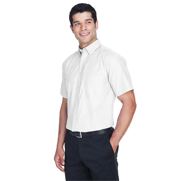 Men's short sleeve oxford shirt with stain release.... from ASI 34063 alphabroder