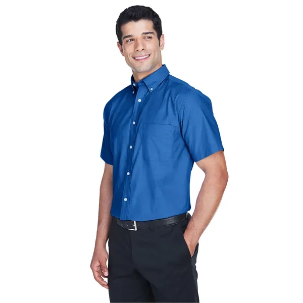 Men's short sleeve oxford shirt with stain release.... from ASI 34063 alphabroder