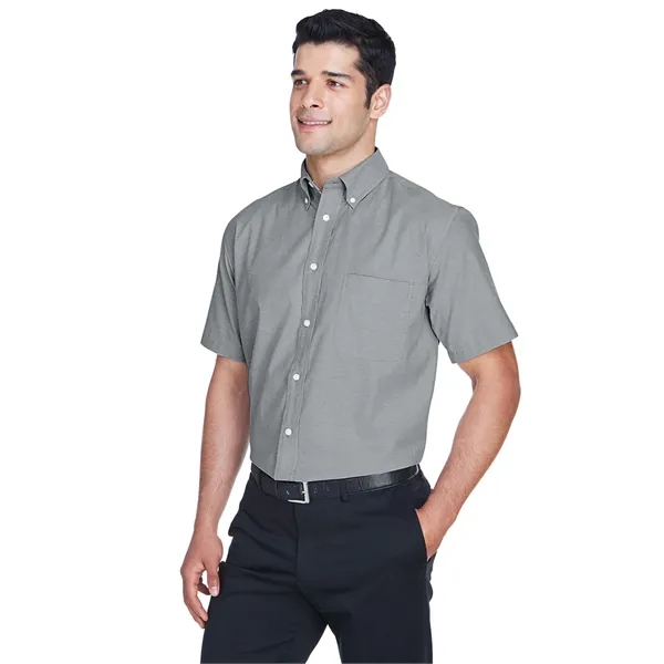 Men's short sleeve oxford shirt with stain release.... from ASI 34063 alphabroder