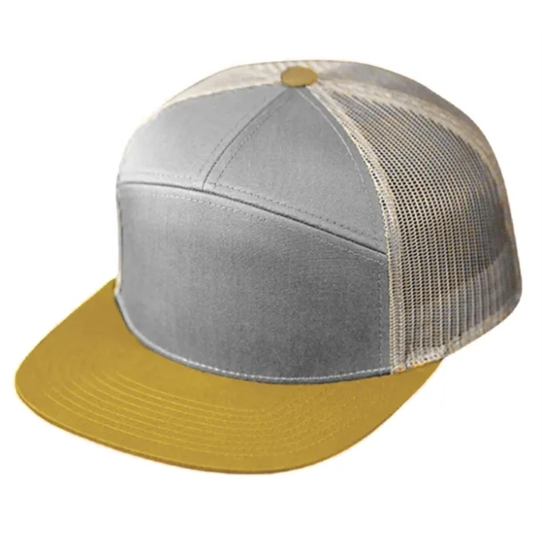 Cotton Twill Front, Structured 7 Panel Crown, Mesh Back Panels, Mid/High... from ASI 72657 Active Life Promo / Active Life