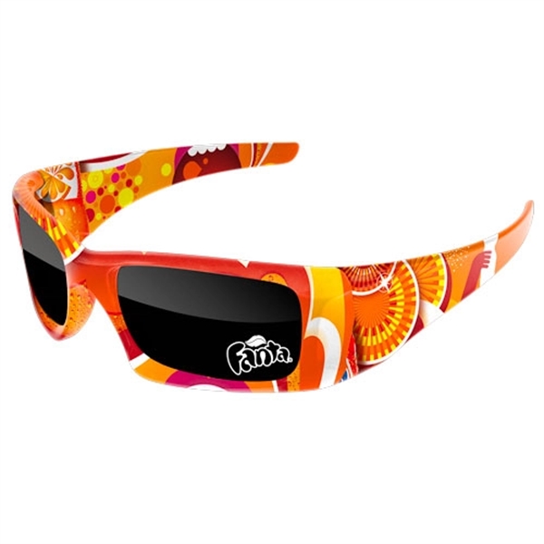 Quality PC Wrap sunglasses with dark UV400 impact resistant PC lenses.... from ASI 57371 Eyevertising