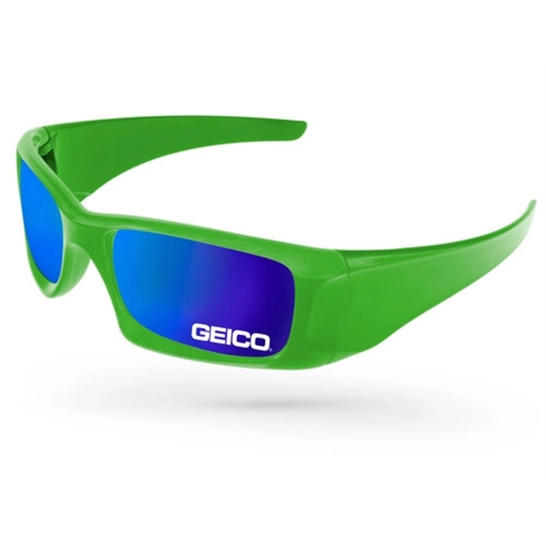 Quality PC Wrap sunglasses with mirror UV400 impact resistant PC lenses.... from ASI 57371 Eyevertising