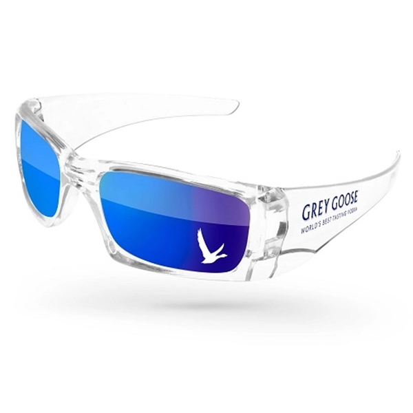 Quality PC Wrap sunglasses with mirror UV400 impact resistant PC lenses.... from ASI 57371 Eyevertising