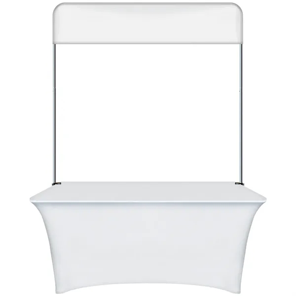 6' Table Top aluminum hardware with small stretch polyester banner and... from ASI 80228 Quinn