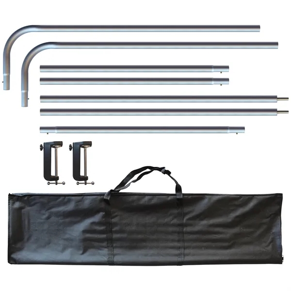 8' Table Top aluminum hardware with small stretch polyester banner and... from ASI 80228 Quinn