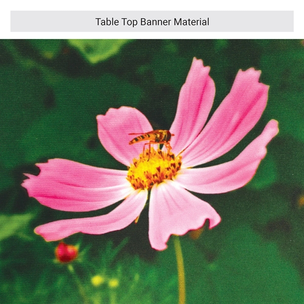 8' Table Top aluminum hardware with medium premium display polyester banner... from ASI 80228 Quinn