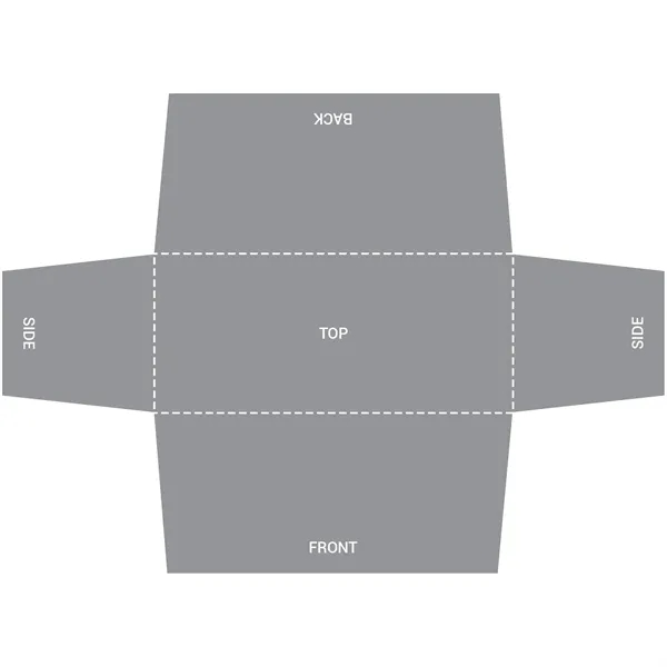 6' Table Top aluminum hardware with large premium display polyester banner... from ASI 80228 Quinn