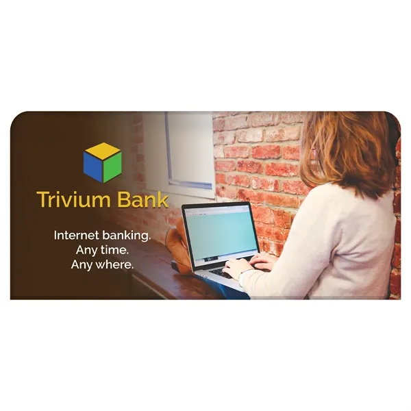 8' Table Top aluminum hardware medium stretch polyester replacement banner... from ASI 80228 Quinn