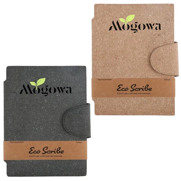 A medium-sized notebook with a recycled-leather cover... from ASI 61966 HPG / HandStands