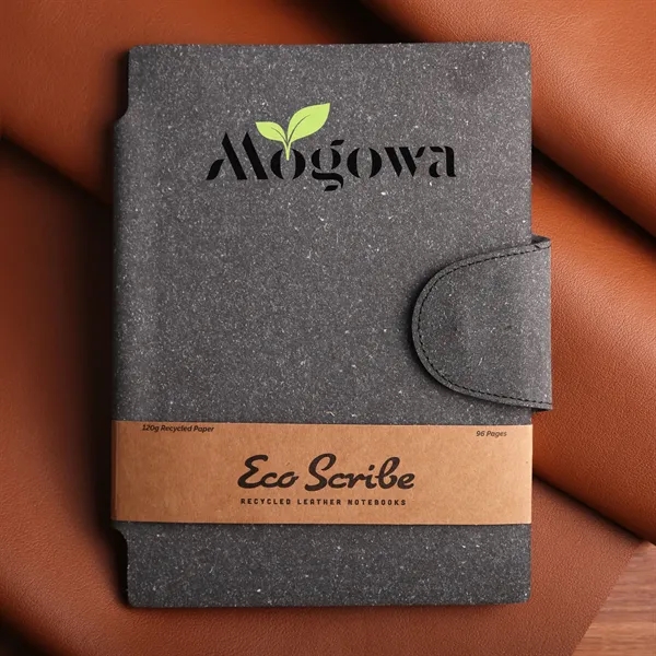 A medium-sized notebook with a recycled-leather cover... from ASI 61966 HPG / HandStands