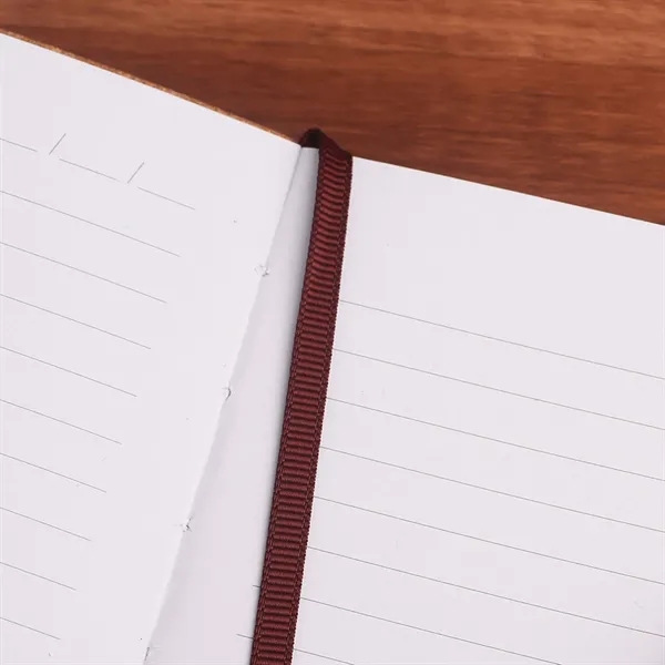 A medium-sized notebook with a recycled-leather cover... from ASI 61966 HPG / HandStands
