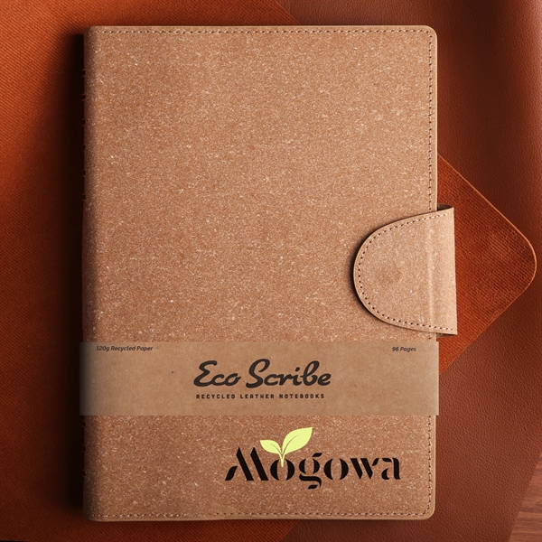 A large-sized notebook with a cover derived from recycled leather materials... from ASI 61966 HPG / HandStands