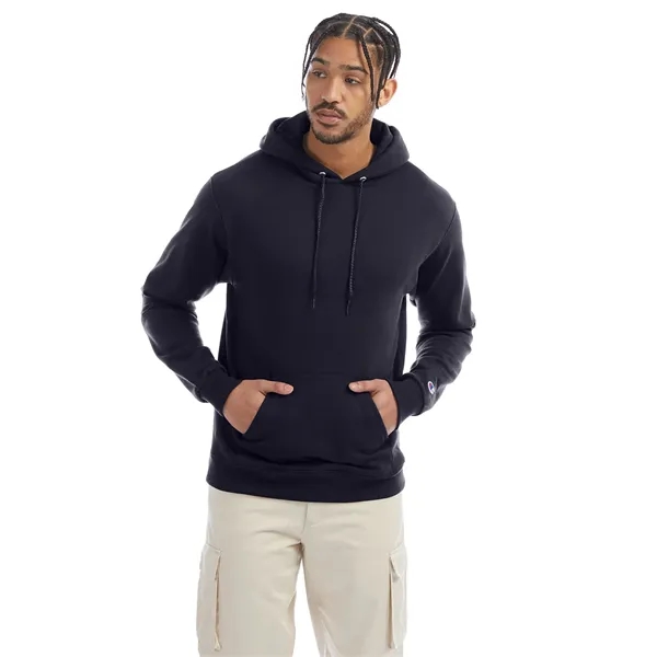 Moisture-wicking pullover hoodie with two-ply hood, dyed-to-match drawcord, and front pouch... from ASI 34063 alphabroder