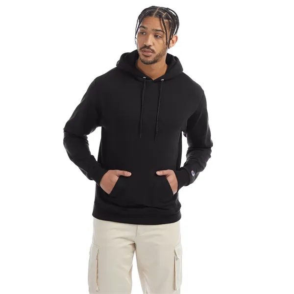 Moisture-wicking pullover hoodie with two-ply hood, dyed-to-match drawcord, and front pouch... from ASI 34063 alphabroder