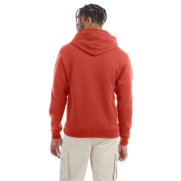 Moisture-wicking pullover hoodie with two-ply hood, dyed-to-match drawcord, and front pouch... from ASI 34063 alphabroder