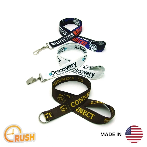 35" long polyester lanyard with assorted hardware attachment options.... from ASI 30250 AZX Sport USA